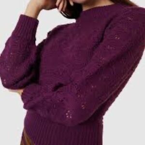 Princess Highway Violet Pointelle Sweater AUS 8 / Small